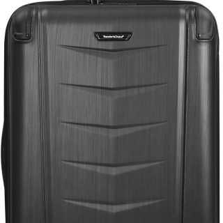Polycarbonate Hardside Expandable Spinner Luggage, Brushed Metal, Silverwood I (26-Inch)